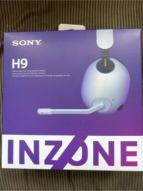 Sony H9 Wireless Gaming Headset - Purple and White
